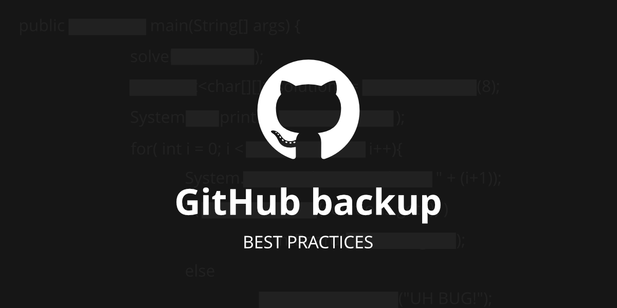 Mettez Votre Code à l'Abri : Comment Sauvegarder Vos Dépôts GitHub Facilement